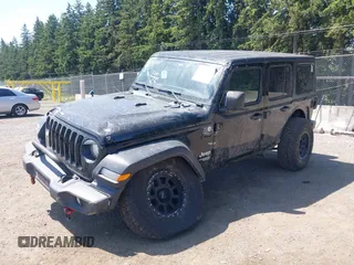 2018 Jeep Wrangler Unlimited Sport S with VIN 1C4HJXDN1JW216825, listed as a IAAI auction lot 42405799 with 37,194 mi miles and . Bid and sale history available at DreamBid. Image 17.