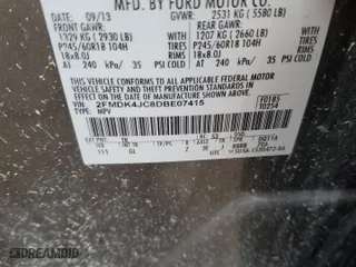 2013 Ford Edge SEL with VIN 2FMDK4JC8DBE07415, listed as a Copart auction lot 47892205 with 155,161 mi miles and Salvage Title. Bid and sale history available at carsss.com. Image 13.