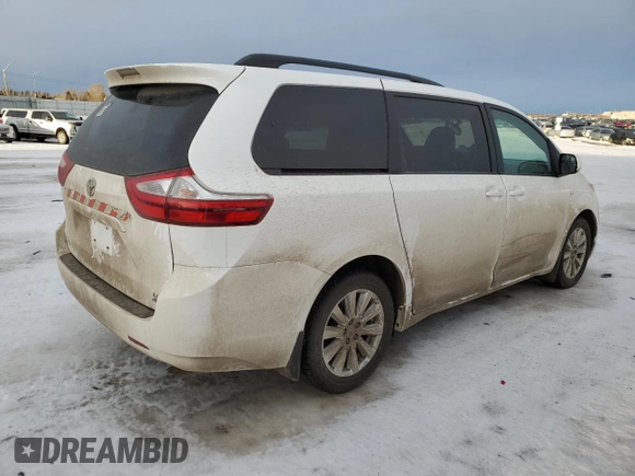 2017 Toyota Sienna LE with VIN 5TDJZ3DC2HS183152, listed as a Copart auction lot 88804605 with 221,348 mi miles and Salvage Title. Bid and sale history available at carsss.com. Image 3.