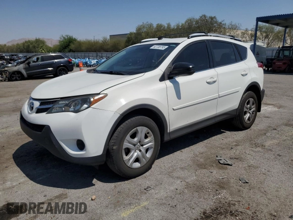 2014 Toyota RAV4 LE with VIN JTMZFREV7EJ018804, listed as a Copart auction lot 62738795 with 97,265 mi miles and Salvage title. Bid and sale history available at DreamBid. Image 1.