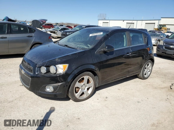 2012 Chevrolet Sonic LTZ z VIN 1G1JE6SHXC4206797, wystawiony jako Copart lot #48520535 z przebiegiem 117 350 mil mil oraz Czysty tytuł • Clean title. Historia ofert i sprzedaży dostępna na DreamBid. Obrazek 1.