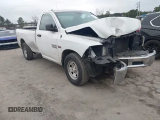 2016 Ram 1500 Tradesman with VIN 3C6JR6DT2GG261791, listed as a IAAI auction lot 41475013 with 100,013 mi miles and . Bid and sale history available at DreamBid. Image 1.
