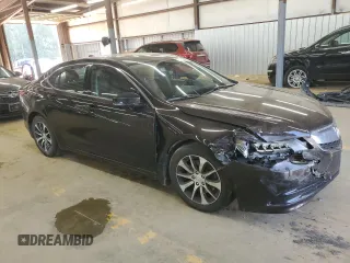 2015 Acura TLX Technology with VIN 19UUB1F55FA006403, listed as a Copart auction lot 61281425 with 97,515 mi miles and Salvage title. Bid and sale history available at DreamBid. Image 4.