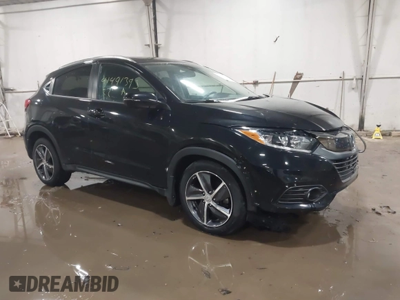 2022 Honda HR-V EX with VIN 3CZRU6H51NM734627, listed as a IAAI auction lot 41491393 with 35,090 mi miles. Bid and sale history available at carsss.com. Image 1.