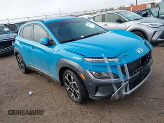 2023 Hyundai Kona Limited with VIN KM8K53A30PU981322, listed as a IAAI auction lot 41051511 with 41,003 mi miles. Bid and sale history available at carsss.com. Image 1.