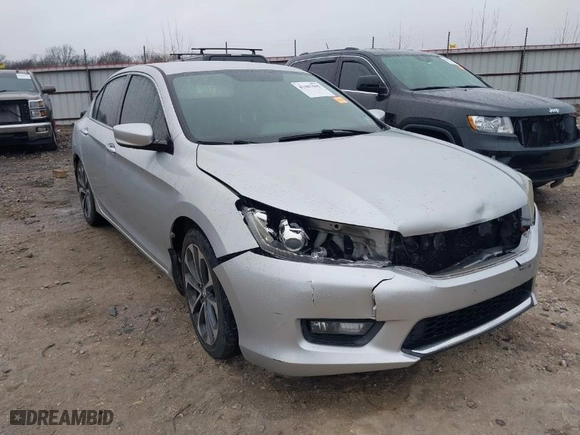 2014 Honda Accord Sedan Sport with VIN 1HGCR2F56EA231019, listed as a IAAI auction lot 41407505 with 134,273 mi miles. Bid and sale history available at carsss.com. Image 1.