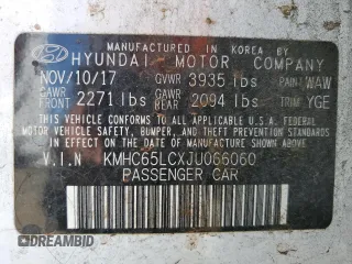2018 Hyundai Ioniq Blue with VIN KMHC65LCXJU066060, listed as a Copart auction lot 53742275 with 145,721 mi miles and Salvage Title. Bid and sale history available at DreamBid. Image 13.