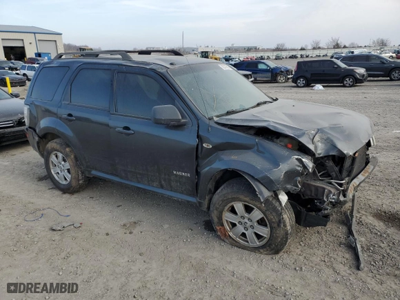 2008 Mercury Mariner with VIN 4M2CU81198KJ39092, listed as a Copart auction lot 82372693 with 0 mi miles and Salvage Title. Bid and sale history available at carsss.com. Image 4.