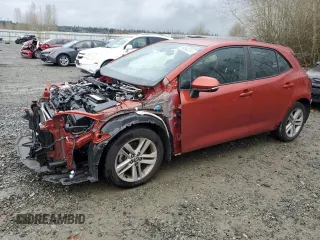 2019 Toyota Corolla Hatchback SE with VIN JTNK4RBE3K3042024, listed as a Copart auction lot 80645314 with 46,186 mi miles and Salvage Title. Bid and sale history available at carsss.com. Image 1.