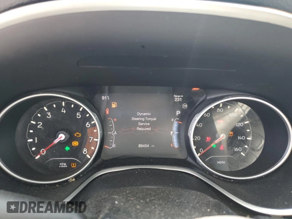 2021 Jeep Compass Latitude with VIN 3C4NJDBB1MT584118, listed as a Copart auction lot 55926585 with 89,454 mi miles and Salvage title. Bid and sale history available at DreamBid. Image 9.