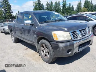 2004 Nissan Titan SE with VIN 1N6AA07A94N558306, listed as a IAAI auction lot 42644538 with Not provided miles and . Bid and sale history available at DreamBid. Image 1.