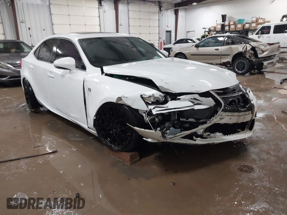 2016 Lexus IS 350 with VIN JTHBE1D21G5025397, listed as a IAAI auction lot 41607880 with 123,087 mi miles and . Bid and sale history available at DreamBid. Image 1.