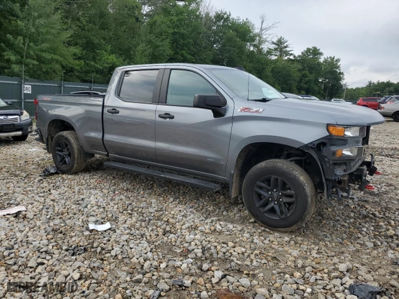 2019 Chevrolet Silverado 1500 Custom Trail Boss with VIN 1GCPYCEH0KZ382889, listed as a Copart auction lot 64442554 with 82,770 mi miles and Salvage Title. Bid and sale history available at carsss.com. Image 4.