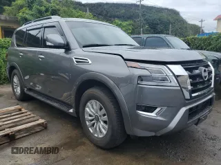 2023 Nissan Armada SV with VIN JN8AY2ACXP9180180, listed as a Copart auction lot 66499514 with Not Provided miles and Salvage Title. Bid and sale history available at carsss.com. Image 4.