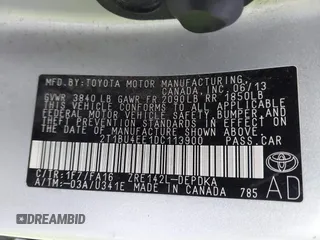 2013 Toyota Corolla L with VIN 2T1BU4EE1DC113900, listed as a IAAI auction lot 41803740 with 75,141 mi miles and . Bid and sale history available at DreamBid. Image 9.