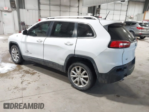 2014 Jeep Cherokee Limited with VIN 1C4PJLDS3EW283569, listed as a IAAI auction lot 41589298 with 128,307 mi miles. Bid and sale history available at carsss.com. Image 3.