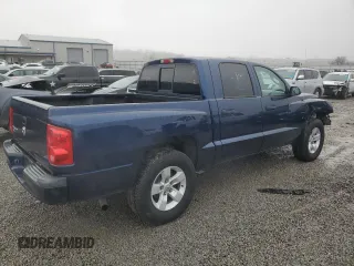 2007 Dodge Dakota SLT with VIN 1D7HE48K27S121781, listed as a Copart auction lot 43204335 with 157,654 mi miles and Salvage Title. Bid and sale history available at DreamBid. Image 3.