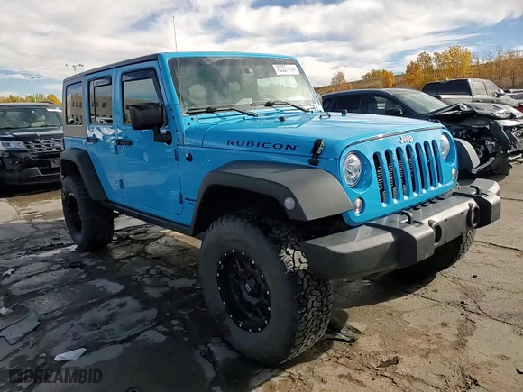 2017 Jeep Wrangler Unlimited Rubicon with VIN 1C4BJWFGXHL584088, listed as a Copart auction lot 76327404 with 127,483 mi miles and Salvage Title. Bid and sale history available at carsss.com. Image 13.