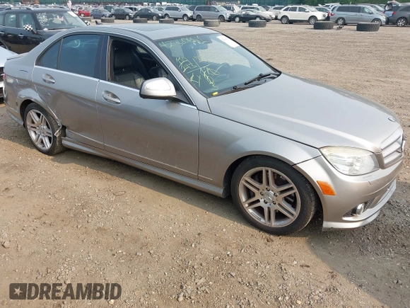2008 Mercedes-Benz C 350 Sport with VIN WDDGF56XX8F141980, listed as a IAAI auction lot 42360641 with 119,193 mi miles and . Bid and sale history available at DreamBid. Image 1.