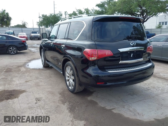 2014 Infiniti QX80 with VIN JN8AZ2NF0E9552320, listed as a IAAI auction lot 42339352 with 160,583 mi miles and . Bid and sale history available at DreamBid. Image 3.