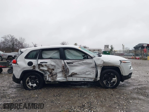 2014 Jeep Cherokee Sport with VIN 1C4PJMAB3EW287020, listed as a IAAI auction lot 41040643 with 134,417 mi miles. Bid and sale history available at carsss.com. Image 13.