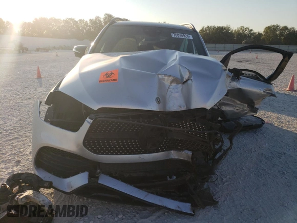 2020 Mercedes-Benz GLE 580 with VIN 4JGFB8GB6LA171906, listed as a Copart auction lot 76044924 with Not provided miles and Salvage title. Bid and sale history available at DreamBid. Image 5.