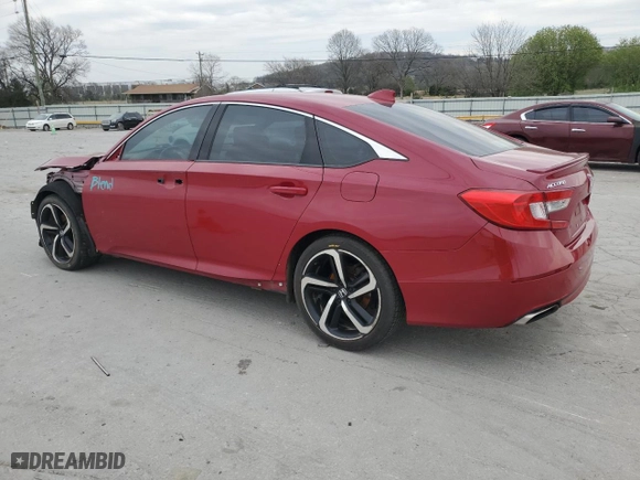 2018 Honda Accord Sedan Sport 1.5T with VIN 1HGCV1F30JA187890, listed as a Copart auction lot 50102425 with 110,610 mi miles and Salvage Title. Bid and sale history available at carsss.com. Image 2.
