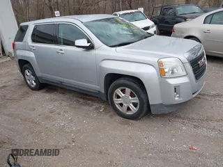 2014 GMC Terrain SLE with VIN 2GKFLVEK8E6369801, listed as a IAAI auction lot 41650369 with 123,621 mi miles. Bid and sale history available at carsss.com. Image 1.