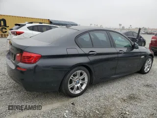 2011 BMW 5 Series 528i with VIN WBAFR1C57BDS35260, listed as a Copart auction lot 52989735 with 194,734 mi miles and Salvage Title. Bid and sale history available at carsss.com. Image 3.
