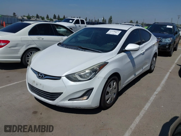 2016 Hyundai Elantra SE with VIN 5NPDH4AE0GH751799, listed as a IAAI auction lot 42148555 with 189,963 mi miles and . Bid and sale history available at DreamBid. Image 19.
