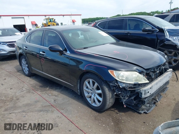 2009 Lexus LS 460 with VIN JTHCL46F195002037, listed as a IAAI auction lot 42331071 with 141,943 mi miles and . Bid and sale history available at DreamBid. Image 1.