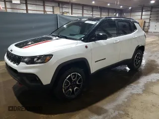 2025 Jeep Compass Trailhawk with VIN 3C4NJDDN6ST543410, listed as a Copart auction lot 62530235 with 9,197 mi miles and Clean title. Bid and sale history available at DreamBid. Image 1.