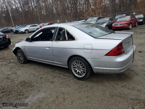2001 Honda Civic EX with VIN 1HGEM21971L107972, listed as a Copart auction lot 46279685 with 0 mi miles and Salvage Title. Bid and sale history available at carsss.com. Image 2.