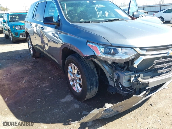 2020 Chevrolet Traverse LS with VIN 1GNERFKW1LJ188310, listed as a IAAI auction lot 41683277 with 158,710 mi miles. Bid and sale history available at carsss.com. Image 6.