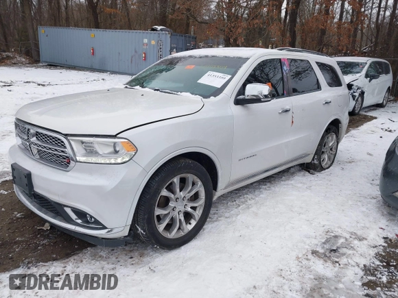2017 Dodge Durango Citadel with VIN 1C4RDJEGXHC937620, listed as a IAAI auction lot 41353359 with 102,926 mi miles and . Bid and sale history available at carsss.com. Image 2.