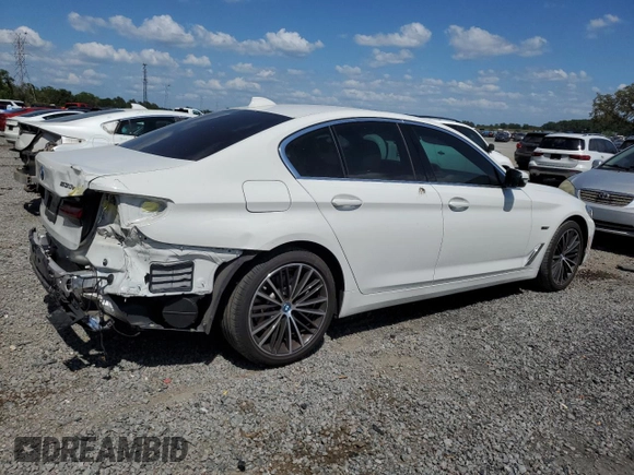 2023 BMW 5 Series 530e with VIN WBA13AG03PCL74146, listed as a Copart auction lot 50576685 with 41,163 mi miles and Salvage title. Bid and sale history available at DreamBid. Image 3.