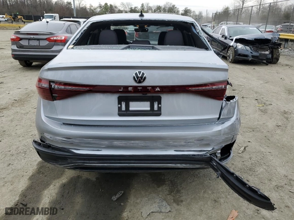 2025 Volkswagen Jetta Sport with VIN 3VWBX7BU8SM035024, listed as a Copart auction lot 43970575 with 239 mi miles and Salvage Title. Bid and sale history available at carsss.com. Image 6.