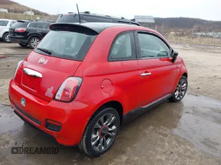 2017 FIAT 500 Pop with VIN 3C3CFFKR4HT661897, listed as a IAAI auction lot 41475111 with 21,606 mi miles. Bid and sale history available at carsss.com. Image 4.