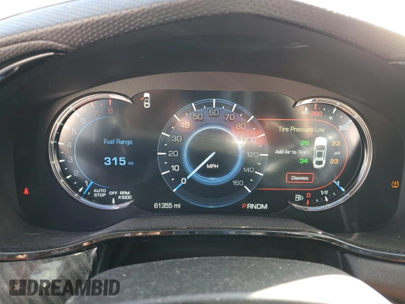 2016 Cadillac CTS with VIN 1G6AZ5SS8G0197616, listed as a Copart auction lot 80515554 with 61,355 mi miles and Salvage Title. Bid and sale history available at DreamBid. Image 9.