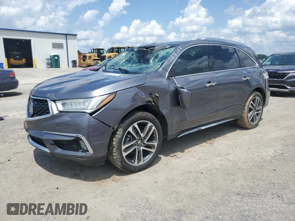 2017 Acura MDX Advance with VIN 5FRYD3H8XHB001445, listed as a Copart auction lot 60492425 with 139,450 mi miles and Salvage title. Bid and sale history available at DreamBid. Image 1.