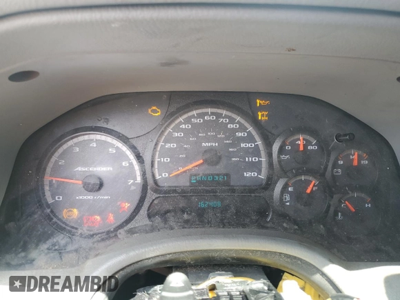 2005 Isuzu Ascender S z VIN 4NUDT13S252701697, wystawiony jako Copart lot #49778825 z przebiegiem 162 408 mil mil oraz Szkody całkowita. Historia ofert i sprzedaży dostępna na DreamBid. Obrazek 9.