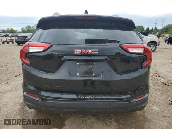 2024 GMC Terrain SLT with VIN 3GKALVEG1RL379965, listed as a Copart auction lot 58389365 with 10,555 mi miles and Salvage title. Bid and sale history available at DreamBid. Image 6.