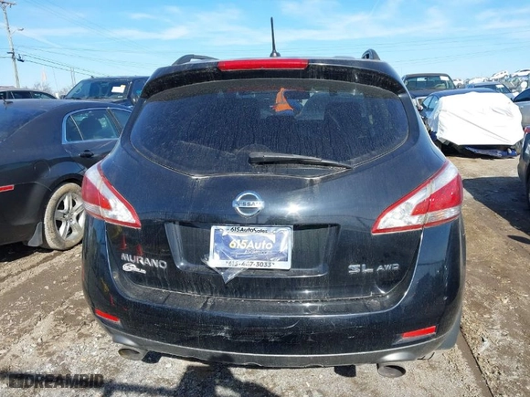 2013 Nissan Murano SL with VIN JN8AZ1MW5DW320372, listed as a IAAI auction lot 41445715 with 158,942 mi miles. Bid and sale history available at carsss.com. Image 16.