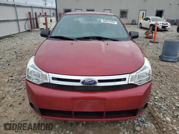 2011 Ford Focus SE with VIN 1FAHP3FNXBW188129, listed as a Copart auction lot 68641934 with 106,264 mi miles and Non Repairable. Bid and sale history available at carsss.com. Image 5.