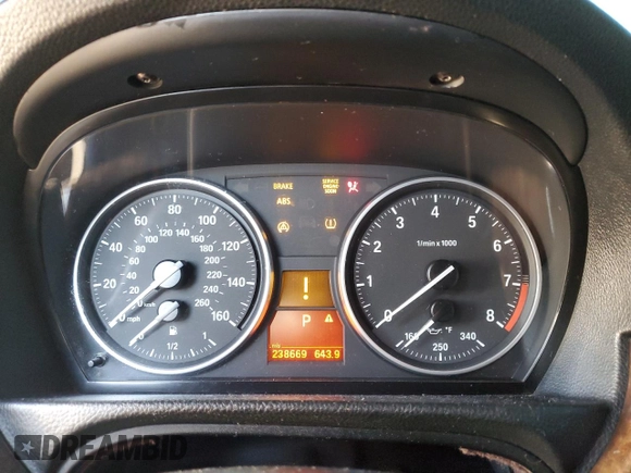 2007 BMW 3 Series 335i with VIN WBAWL73527PX51133, listed as a Copart auction lot 41748455 with 238,669 mi miles and Salvage Title. Bid and sale history available at carsss.com. Image 9.