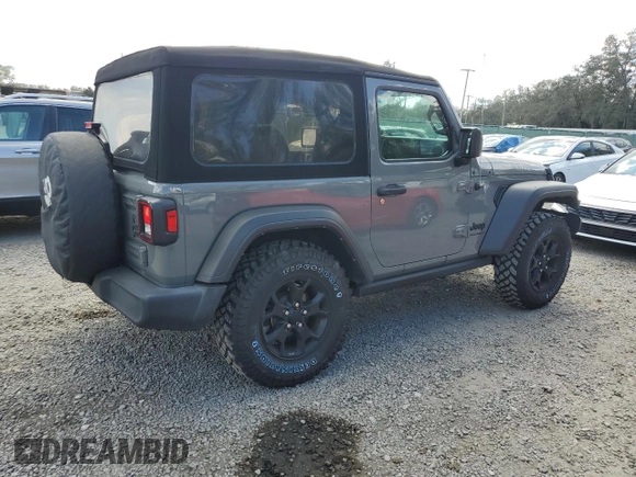 2022 Jeep Wrangler Sport S with VIN 1C4GJXAG2NW195751, listed as a Copart auction lot 44842615 with 42,289 mi miles and Salvage title. Bid and sale history available at DreamBid. Image 3.