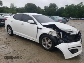 2014 Kia Optima LX with VIN KNAGM4A70E5494065, listed as a Copart auction lot 59100255 with 126,983 mi miles and Salvage title. Bid and sale history available at DreamBid. Image 4.