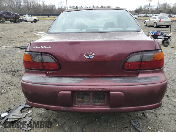 2001 Chevrolet Malibu with VIN 1G1ND52J416158281, listed as a Copart auction lot 48153195 with 184,184 mi miles and Salvage Title. Bid and sale history available at carsss.com. Image 6.