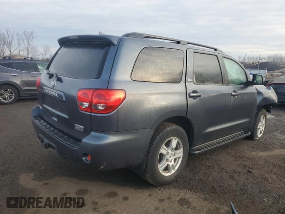 2010 Toyota Sequoia SR5 with VIN 5TDBY5G11AS029518, listed as a Copart auction lot 83238214 with 0 mi miles and Salvage Title. Bid and sale history available at carsss.com. Image 3.
