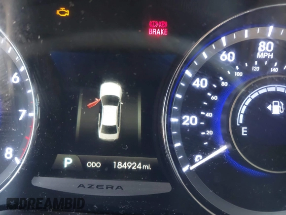 2014 Hyundai Azera Limited with VIN KMHFH4JG7EA353094, listed as a IAAI auction lot 41043222 with 184,924 mi miles and . Bid and sale history available at DreamBid. Image 7.